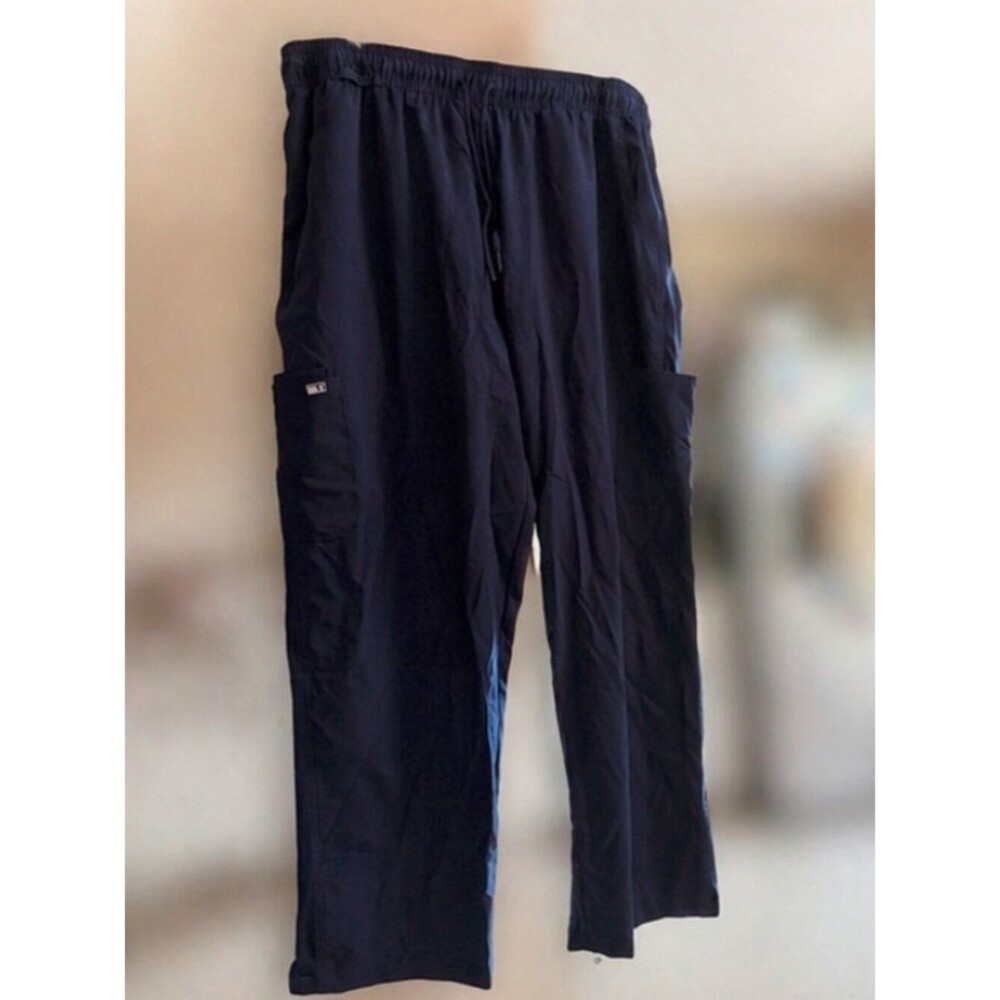 #090 - TI Scrubs Women’s Navy Blue Scrub Pants 3XL
